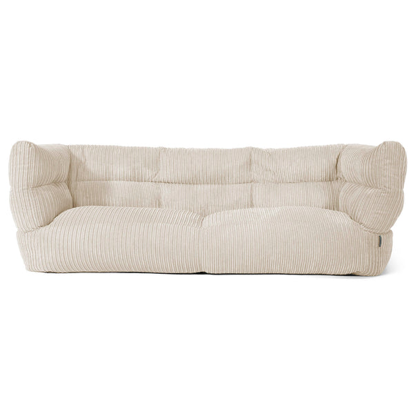 Louis 3-seter Saccosekk Sofa - Kordfløyel Krem 01
