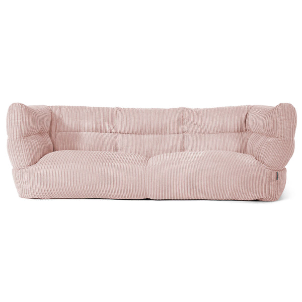 Louis 3-seter Saccosekk Sofa - Kordfløyel Rødmerosa 01