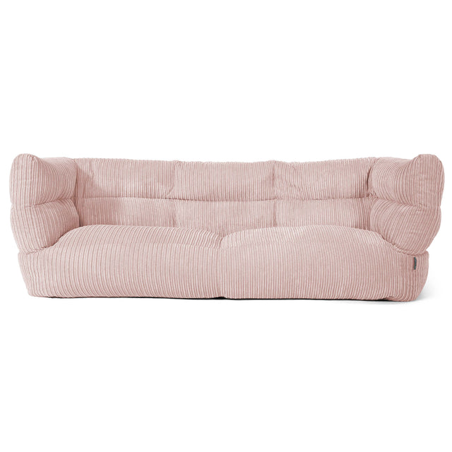 Louis 3-seter Saccosekk Sofa - Kordfløyel Rødmerosa 01