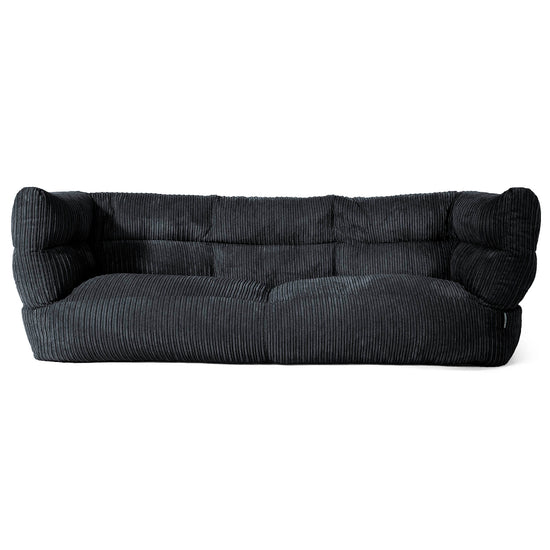 Louis 3-seter Saccosekk Sofa - Kordfløyel Svart 01