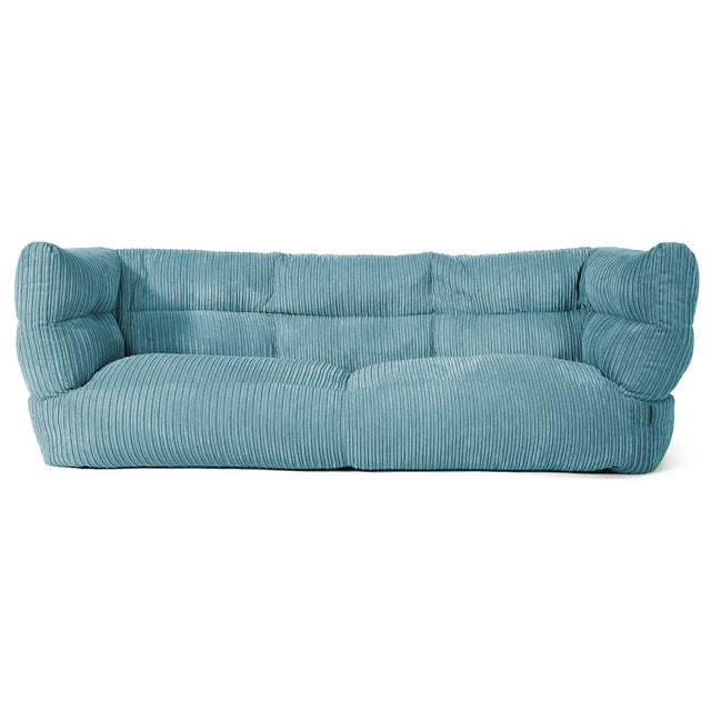 Louis 3-seter Saccosekk Sofa - Kordfløyel Turkis 01
