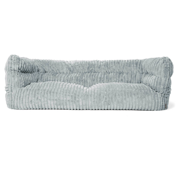 Louis 3-seter Saccosekk Sofa - Ultrabehagelig Kord Andeggblå 01