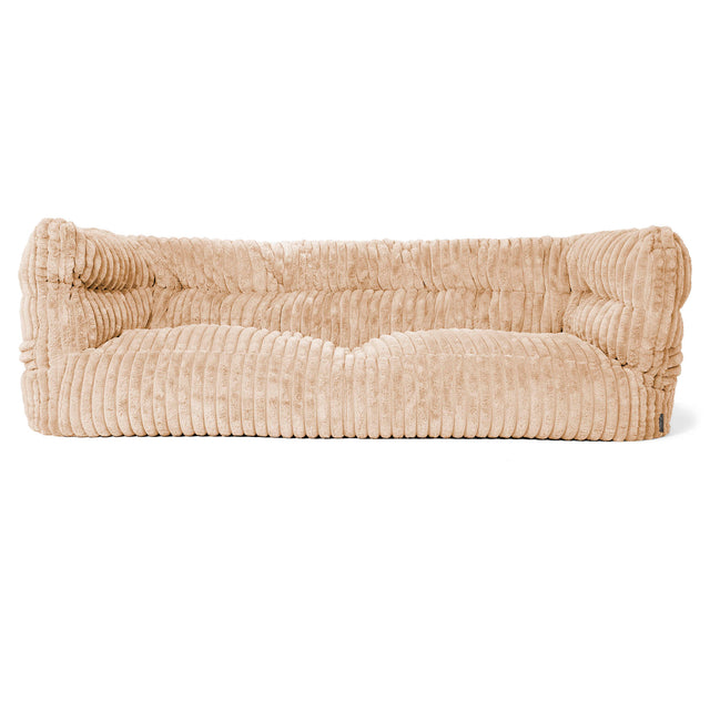 Louis 3-seter Saccosekk Sofa - Ultrabehagelig Kord Fersken 01