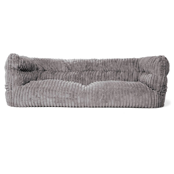 Louis 3-seter Saccosekk Sofa - Ultrabehagelig Kord Grå 01