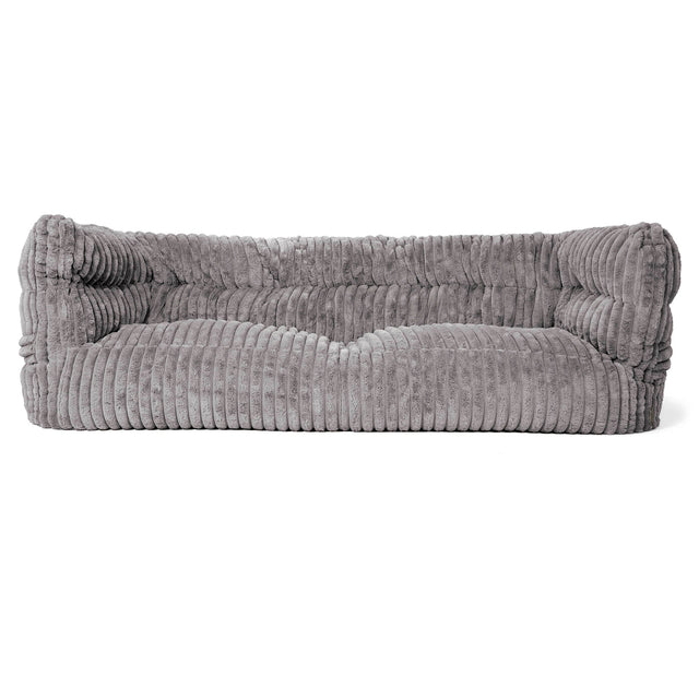 Louis 3-seter Saccosekk Sofa - Ultrabehagelig Kord Grå 01