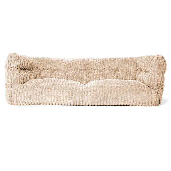 Louis 3-seter Saccosekk Sofa - Ultrabehagelig Kord Krem 01