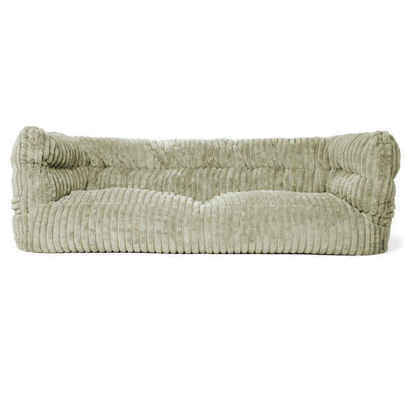 Louis 3-seter Saccosekk Sofa - Ultrabehagelig Kord Salviegrønn 01