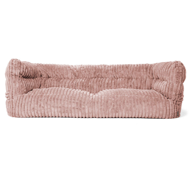 Louis 3-seter Saccosekk Sofa - Ultrabehagelig Kord Støvete Rosa 01