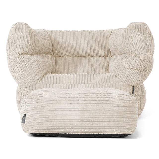 Louis Saccosekk Lenestol - Kordfløyel Krem 02