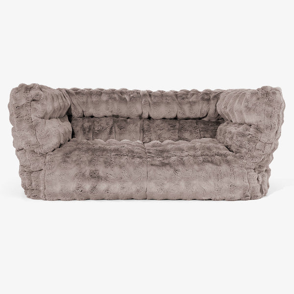 Albert 2-seter Saccosekk Sofa 2.0 - Falsk Pels Boble Mink 01