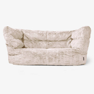 Albert 2-seter Saccosekk Sofa 2.0 - Kanin-fuskepels Gyllenbrun