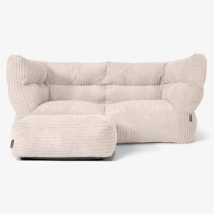 Albert 2-seter Saccosekk Sofa 2.0 - Kordfløyel Elfenben 02