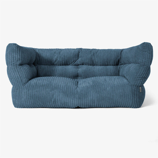 Albert 2-seter Saccosekk Sofa 2.0 - Kordfløyel Marineblå 01