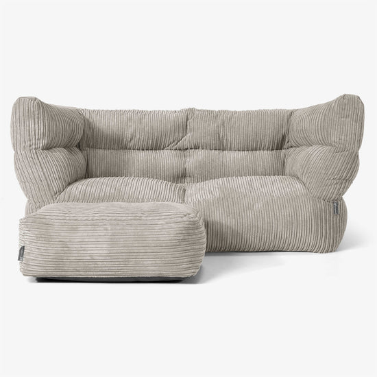 Albert 2-seter Saccosekk Sofa 2.0 - Kordfløyel Mink 02