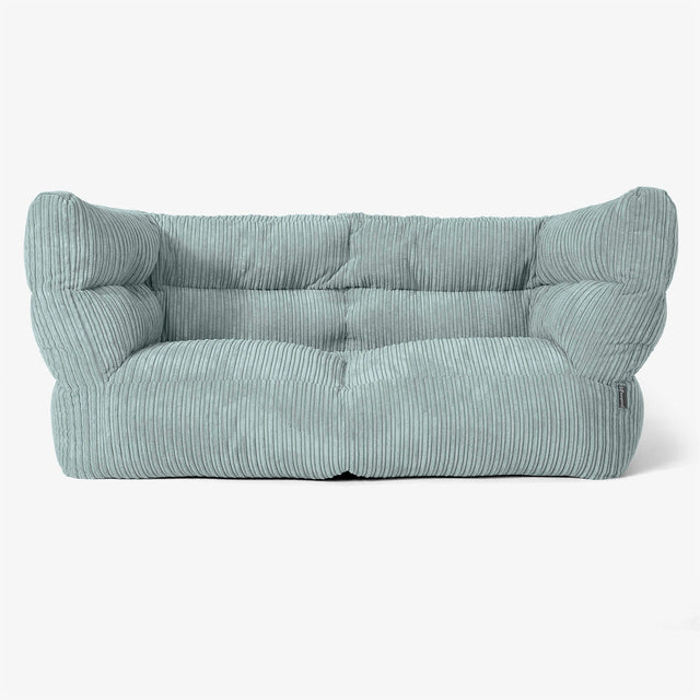 Albert 2-seter Saccosekk Sofa 2.0 - Kordfløyel Mintgrønn 01