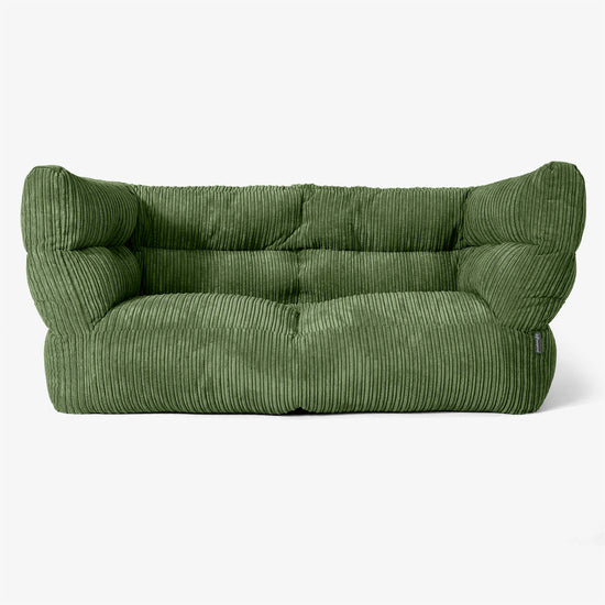 Albert 2-seter Saccosekk Sofa 2.0 - Kordfløyel Skoggrønn 01