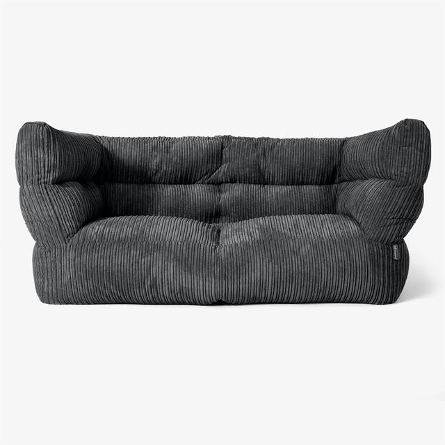 Albert 2-seter Saccosekk Sofa 2.0 - Kordfløyel Svart 01