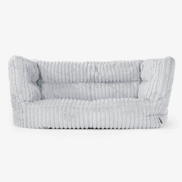 Albert 2-seter Saccosekk Sofa 2.0 - Ultrabehagelig Kord Andeggblå 01