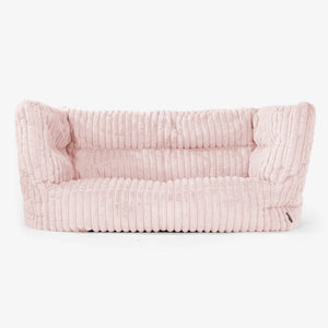Albert 2-seter Saccosekk Sofa 2.0 - Ultrabehagelig Kord Støvete Rosa