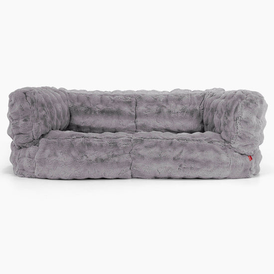 Albert 2-seter Saccosekk Sofa - Falsk Pels Boble Grå 01