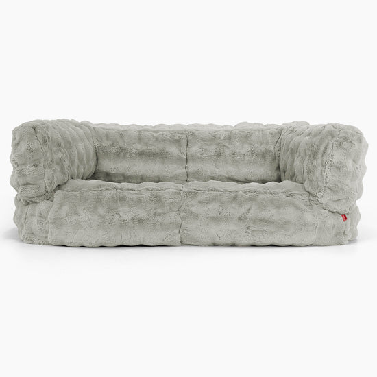 Albert 2-seter Saccosekk Sofa - Falsk Pels Boble Salviegrønn 01