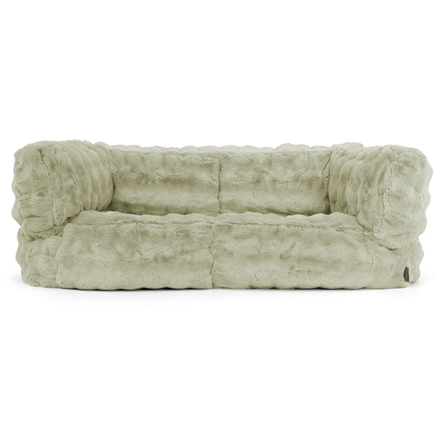 Albert 2-seter Saccosekk Sofa - Falsk Pels Boble Salviegrønn 01