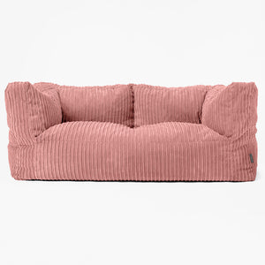 Albert 2-seter Saccosekk Sofa - Kordfløyel Fersken