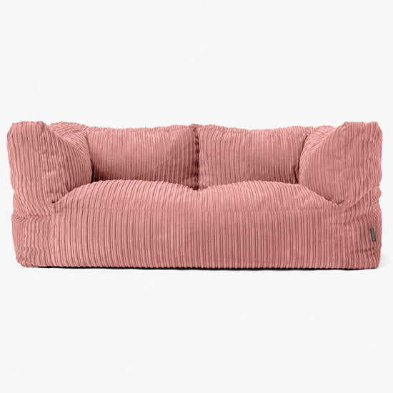 Albert 2-seter Saccosekk Sofa - Kordfløyel Fersken 01