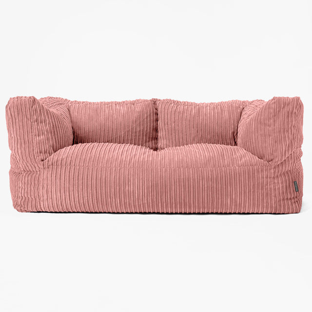 Albert 2-seter Saccosekk Sofa - Kordfløyel Fersken 01
