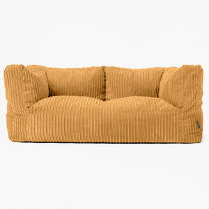 Albert 2-seter Saccosekk Sofa - Kordfløyel Gylden Honning