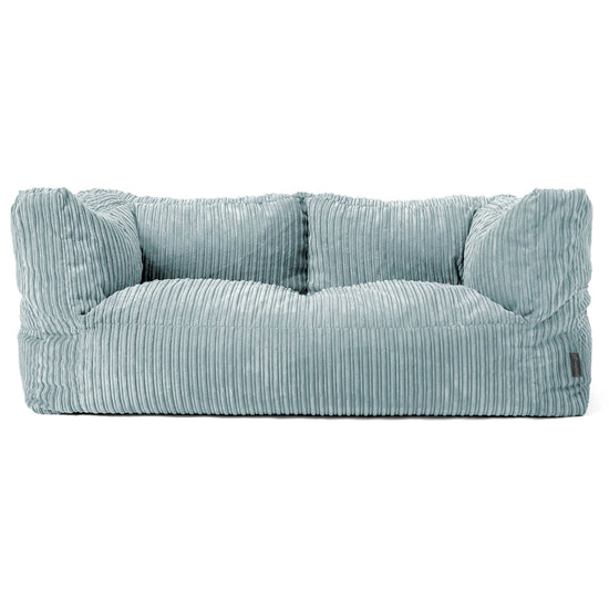 Albert 2-seter Saccosekk Sofa - Kordfløyel Mintgrønn 01