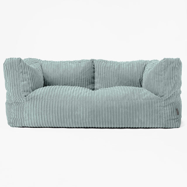 Albert 2-seter Saccosekk Sofa - Kordfløyel Mintgrønn 01