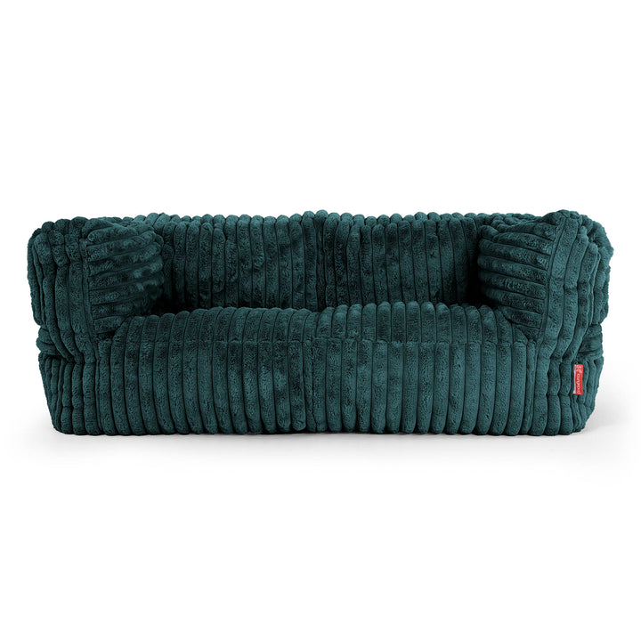 Albert 2-seter Saccosekk Sofa - Ultrabehagelig Kord Mørketurkis 01