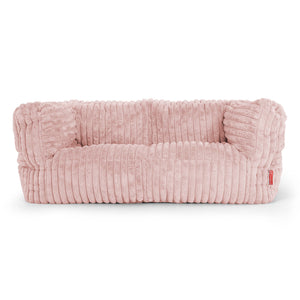 Albert 2-seter Saccosekk Sofa - Ultrabehagelig Kord Støvete Rosa