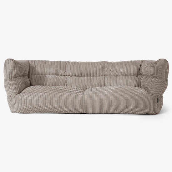 Albert 3-seter Saccosekk Sofa 2.0 - Kordfløyel Duegrå 01