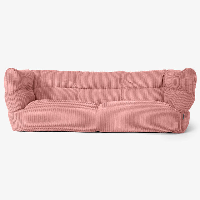 Albert 3-seter Saccosekk Sofa 2.0 - Kordfløyel Fersken 01