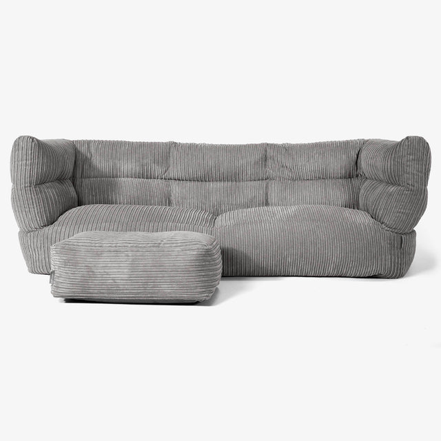 Albert 3-seter Saccosekk Sofa 2.0 - Kordfløyel Grafitt 02