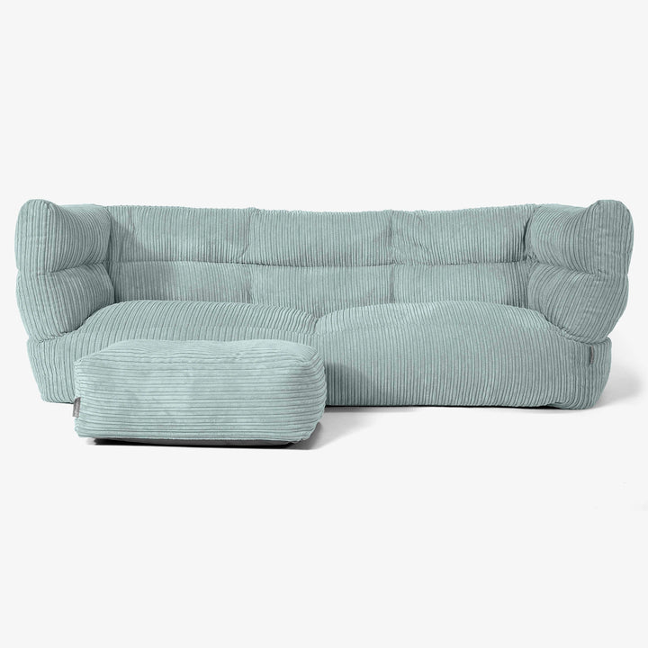 Albert 3-seter Saccosekk Sofa 2.0 - Kordfløyel Mintgrønn 02