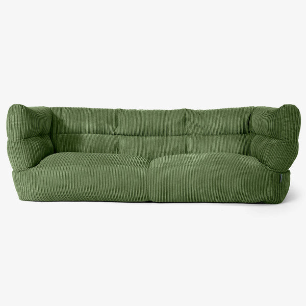 Albert 3-seter Saccosekk Sofa 2.0 - Kordfløyel Skoggrønn 01