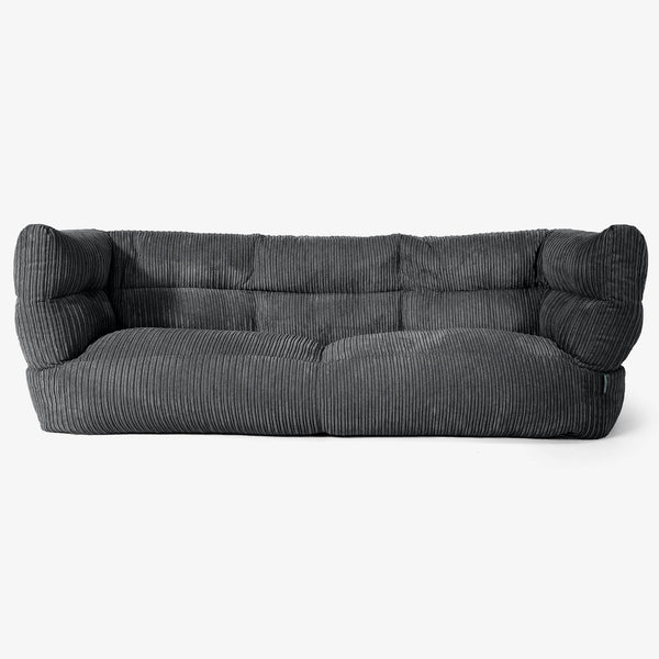 Albert 3-seter Saccosekk Sofa 2.0 - Kordfløyel Svart 01