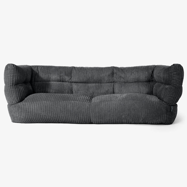 Albert 3-seter Saccosekk Sofa 2.0 - Kordfløyel Svart 01