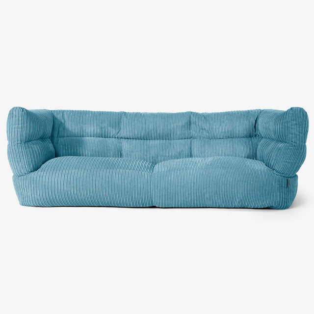 Albert 3-seter Saccosekk Sofa 2.0 - Kordfløyel Turkis 01