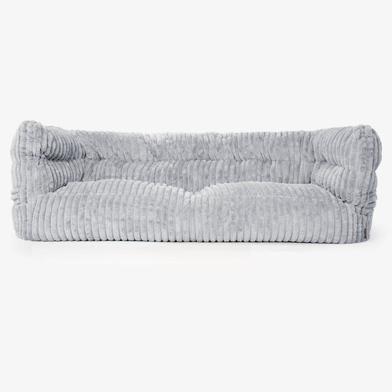 Albert 3-seter Saccosekk Sofa 2.0 - Ultrabehagelig Kord Andeggblå 01