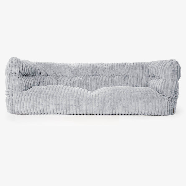 Albert 3-seter Saccosekk Sofa 2.0 - Ultrabehagelig Kord Andeggblå 01