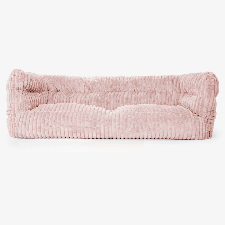 Albert 3-seter Saccosekk Sofa 2.0 - Ultrabehagelig Kord Støvete Rosa 01