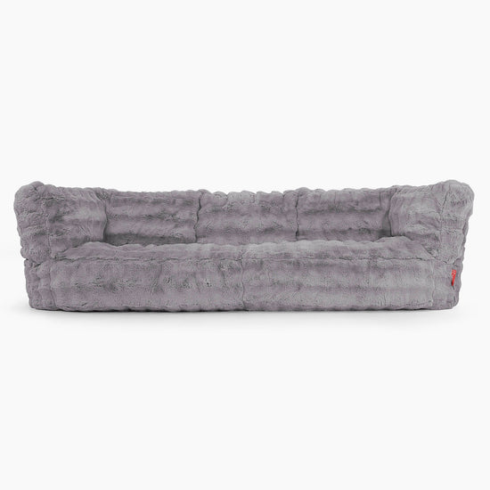 Albert 3-seter Saccosekk Sofa - Falsk Pels Boble Grå 01