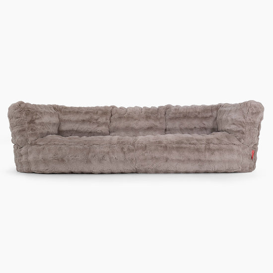 Albert 3-seter Saccosekk Sofa - Falsk Pels Boble Mink 01