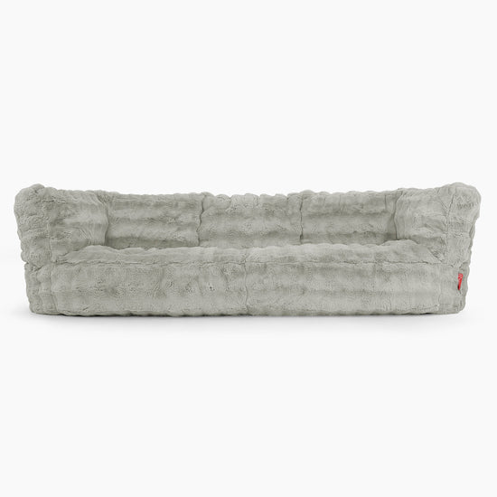 Albert 3-seter Saccosekk Sofa - Falsk Pels Boble Salviegrønn 01