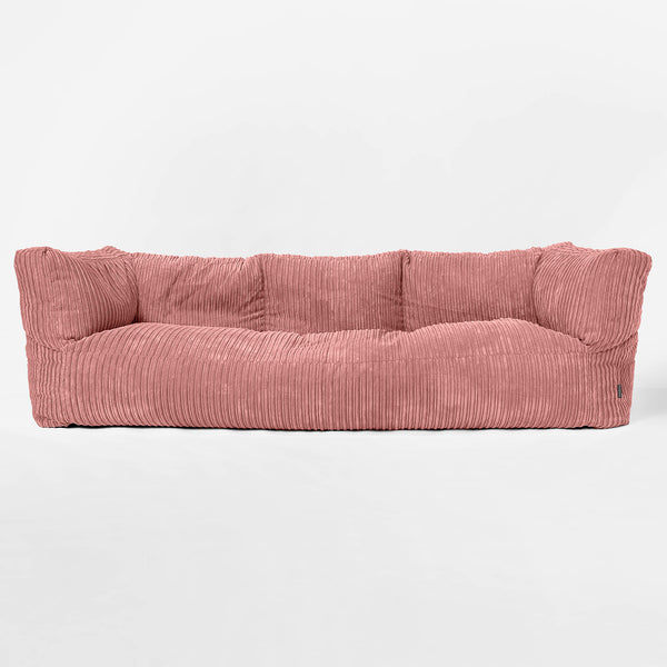 Albert 3-seter Saccosekk Sofa - Kordfløyel Fersken 01