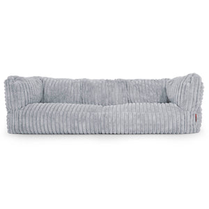 Albert 3-seter Saccosekk Sofa - Ultrabehagelig Kord Andeggblå